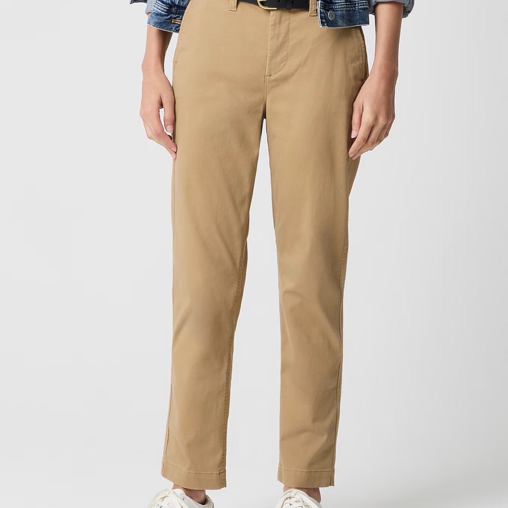 J. Crew Women’s Camel Straight-Leg Chinos